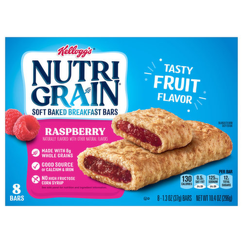 Tasty fruit flavor. A perfect pair made with real fruit & whole grains. Keep it real! No high fructose corn syrup. Join the Fam: Kellogg's Family Rewards. kfr.com.
