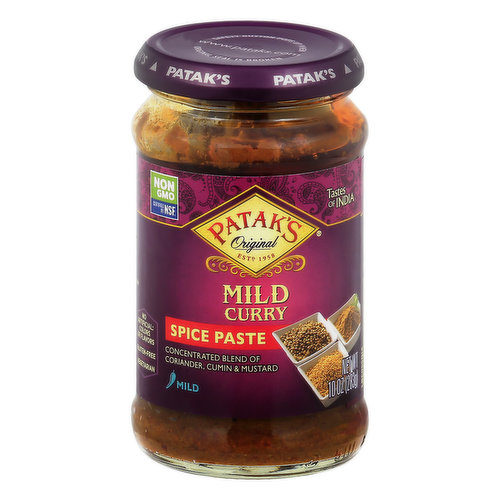 Pataks Spice Paste, Mild Curry, Mild
