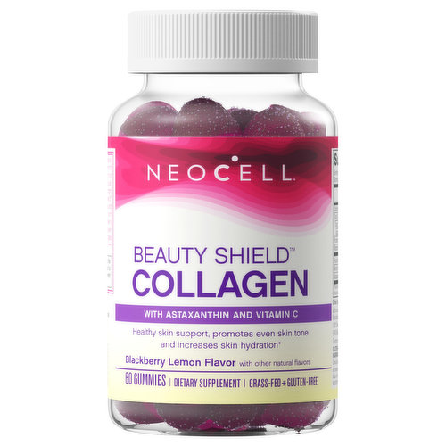 Neocell Beauty Shield Collagen, Blackberry Lemon Flavor, Gummies
