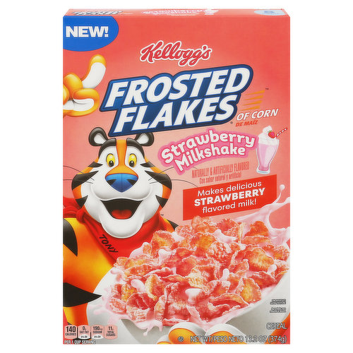 New! Makes delicious strawberry flavored milk! The official cereal of Tony the Tiger. Kellog's Family Rewards: Join the fam. KFR.com. So far, we've helped hundreds of thousands of kids get access to school sports. And with your help, we hope to reach a million. Giving tigers like these: New basketball hoops, benches, scoreboards, baseball fields and more!! Get games, rewards, and support school sports. Thanks for joining mission tiger. Thank you for helping support my mission - Tony. Mission Tiger: How can you help. Eat like a tiger. Buy a box of Kellogg's Frosted Flakes cereal and help support Tony's mission (Kellogg is donating $2 per purchase to DonorsChoose with Kellogg's Frosted Flakes receipt upload. Min. Donation $250,000 - Max. $500,000. Go to missiontiger.com for instructions. Applies to purchases between 1/1/22 and 12/31/22; must upload within 30 days of purchase). Help students play. Upload your receipt to trigger a $2 donation to Mission Tiger. See the impact. Scan the code to see real kids, real stories, and how you can make a difference. Can Tony help your school? Have your coach or teacher create a project today; visit Missiontiger.com. See mission tiger in action.