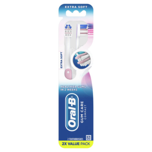 Oral-B Gum Care Gum Care Sensitive Toothbrushes, Extra Soft, 2 Count