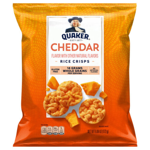 Quaker Rice Crisps, Cheddar Flavor