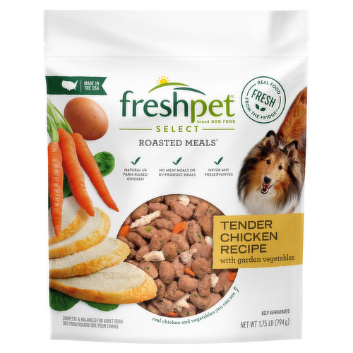 Freshpet Dog Food, Roasted Meals, Tender Chicken Recipe