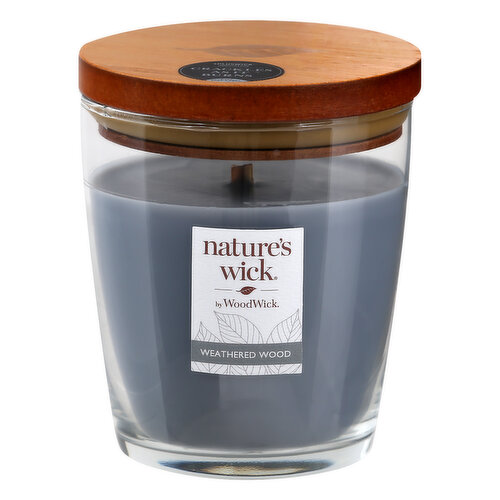 Nature's Wick Candle, Weathered Wood