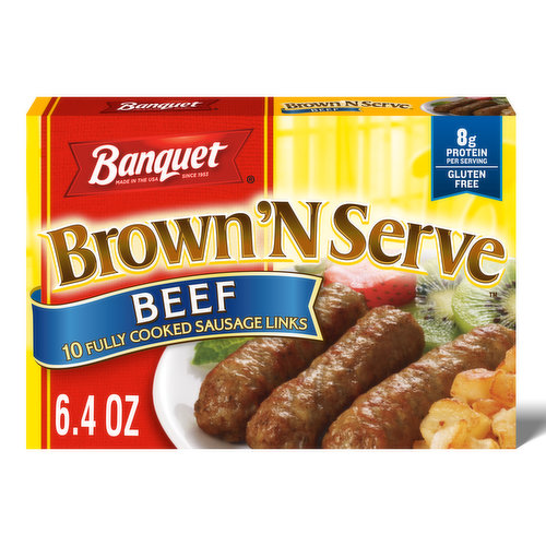 Banquet Brown ‘N Serve Fully Cooked Beef Sausage Links