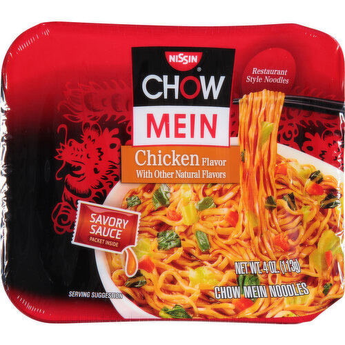 Nissin Chow Mein Chow Mein Noodles, Chicken Flavor, Restaurant Style