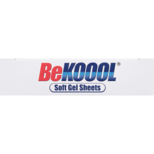 Be Koool Immediate Cooling Fever Reducing Soft Gel Sheets for Kids