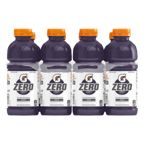 Gatorade Zero Thirst Quencher, Zero Sugar, Grape