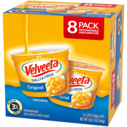 Velveeta Shells & Cheese Original Microwavable Shell Pasta & Cheese Sauce