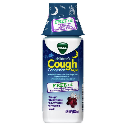 Vicks Vicks Children's Nighttime Cough & Congestion Relief, 6 FL OZ