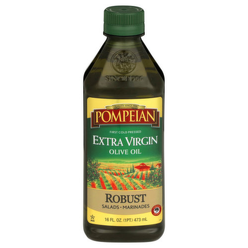 Pompeian Olive Oil, Extra Virgin, Robust