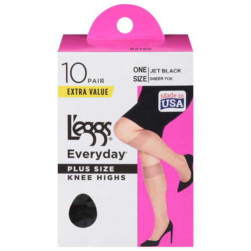 Leggs Everyday Pantyhose, Control Top, Sheer Toe, Size Q, Suntan, Personal  Care