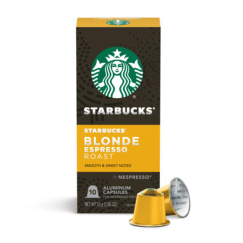 Starbucks by Nespresso Nespresso Original Line Capsules, Blonde Roast Espresso