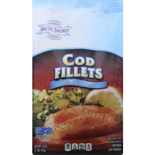 ARCTIC SHORES Cod, Wild Caught, Fillets