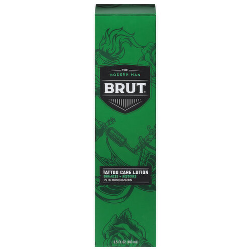 Brut Tattoo Care Lotion, Enhances + Restores