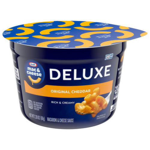 Kraft Deluxe Macaroni & Cheese Sauce, Original Cheddar, Rich & Creamy