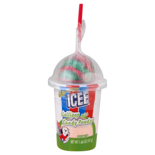 ICEE Lollipop, with Candy Powder, Watermelon