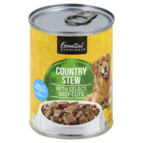 Essential Everyday Dog Food, Country Stew, with Select Beef Cuts