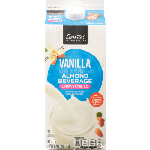 Essential Everyday Almond Beverage, Vanilla, Unsweetened