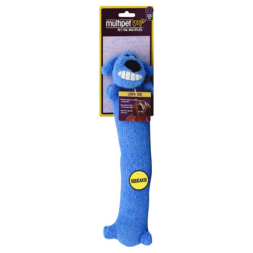 Multipet Dog Toy, Loofa Dog, Medium