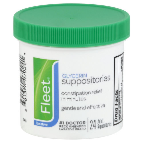 Fleet Glycerin Suppositories, Adult