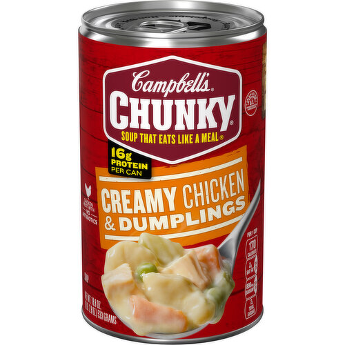 Campbell's® Chunky® Chunky® Soup, Creamy Chicken and Dumplings Soup