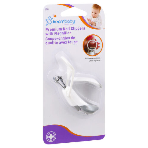 Dreambaby Nail Clippers with Magnifier, Premium