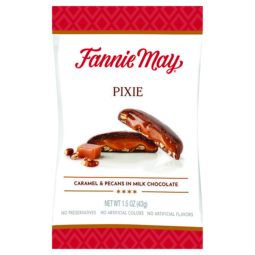 Fannie May Milk Chocolate, Caramel & Pecans, Pixie