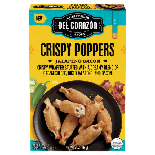 Del Corazón Crispy Poppers - Jalapeño Bacon