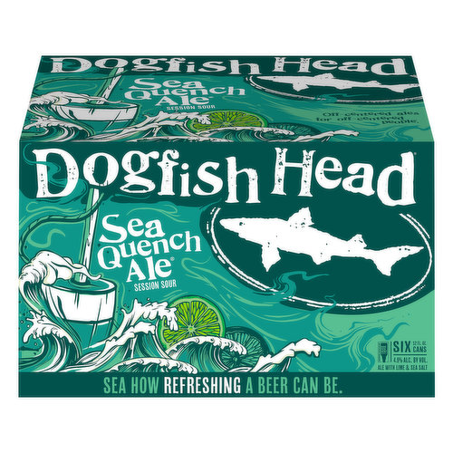 Dogfish Head Beer, Sea Quench Ale, Session Sour, 6 Pack