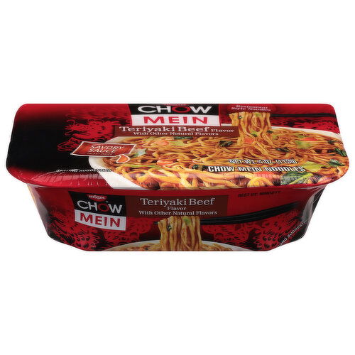 Nissin Chow Mein Chow Mein Noodles, Teriyaki Beef Flavor, Restaurant Style