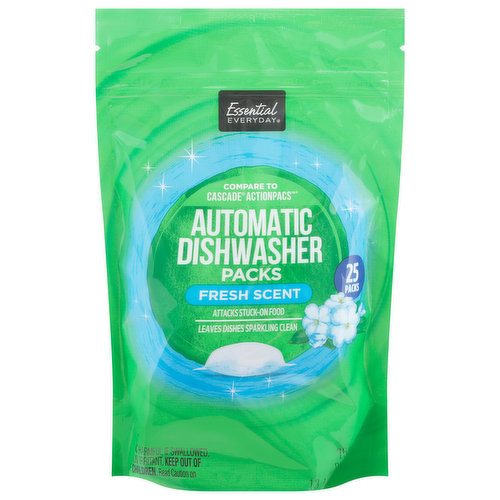 Essential Everyday Automatic Dishwasher Packs, Fresh Scent