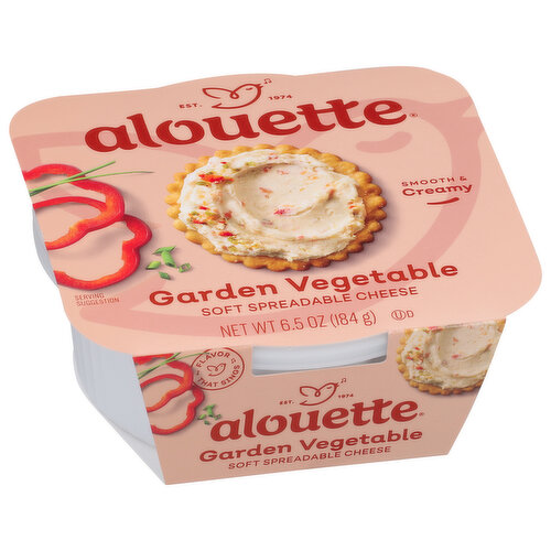 Alouette Cheese, Garden Vegetable, Soft Spreadable