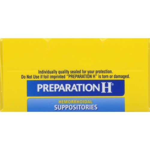 Preparation H Suppositories