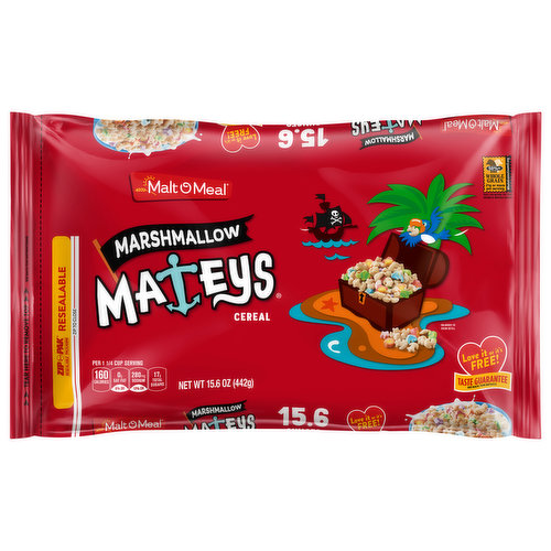 Malt O Meal Mateys Cereal, Marshmallow, Regular Size