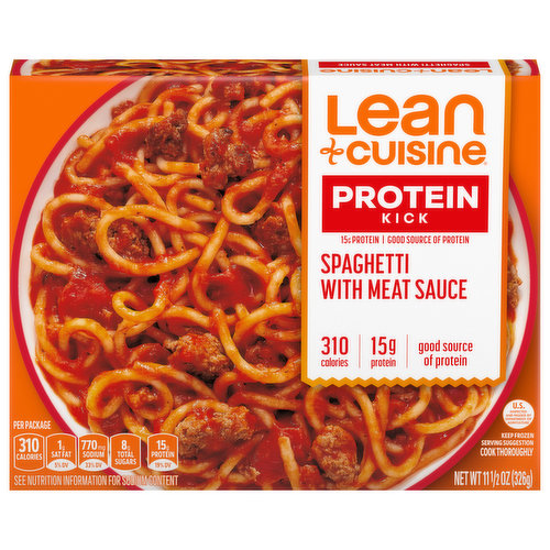 Lean Cuisine Protein Kick Spaghetti, with Meat Sauce