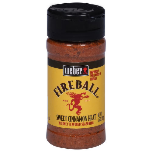 Weber Fireball Seasoning, Sweet Cinnamon Heat, Whiskey Flavored