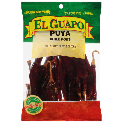 El Guapo Whole Puya Chili Pods (Chile Puya Entero)