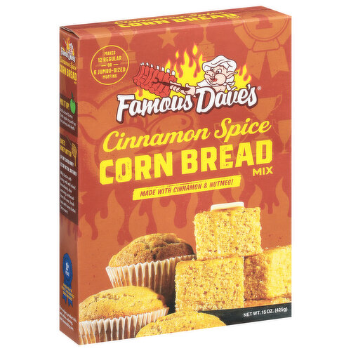 Famous Dave's Corn Bread Mix, Cinnamon Spice