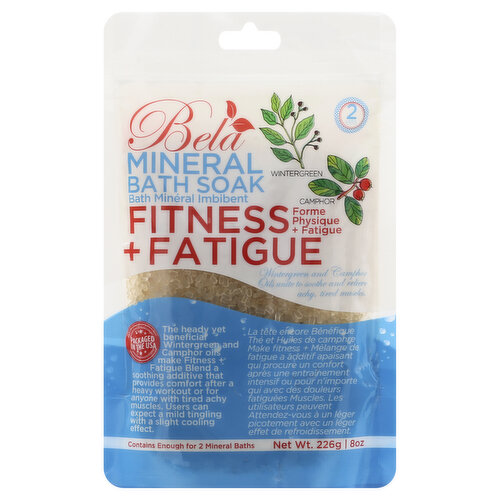 Bela Mineral Bath Soak, Fitness + Fatigue