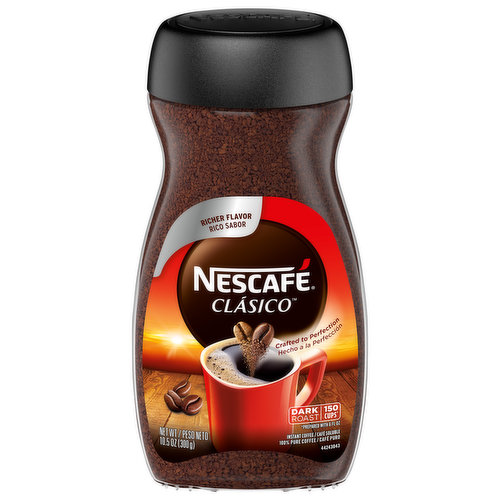 Nescafe Clasico Coffee, Instant, Dark Roast
