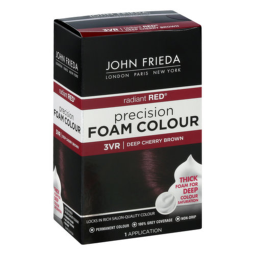 John Frieda Radiant Red Foam Color, Precision, Deep Cherry Brown 3VR