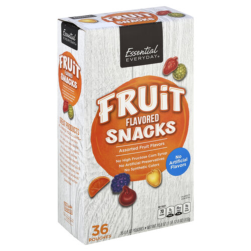 Essential Everyday Fruit Flavored Snacks, Assorted Fruit Flavors