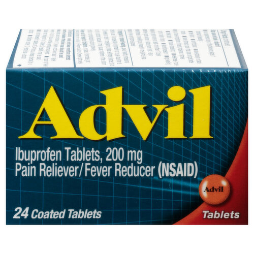 Advil Ibuprofen, 200 mg, Coated Tablets