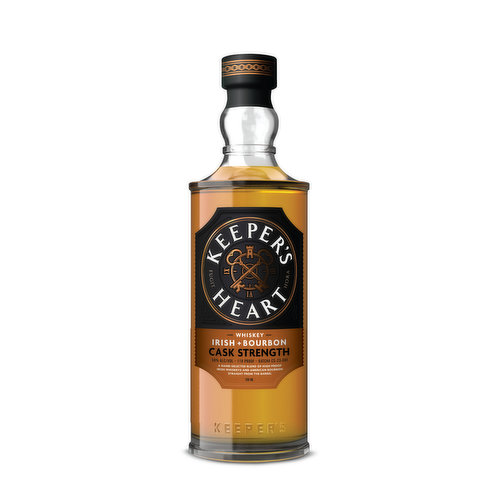 Keeper's Heart Whiskey, Irish + Bourbon, Cask Strength