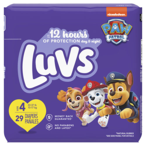 Luvs Diapers - Size 1, 294 Count, Paw Patrol Kuwait