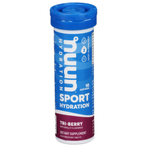 Nuun Hydration Sport Hydration, Tri-Berry, Tablets