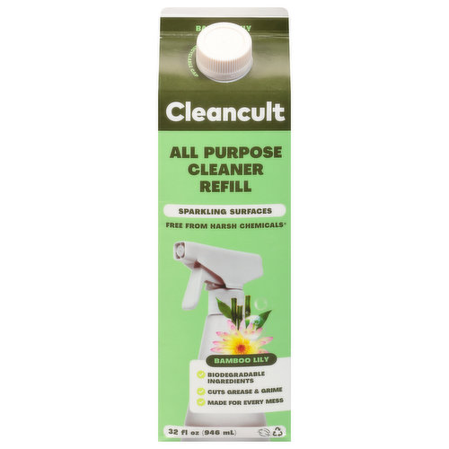 Cleancult Cleaner Refill, All Purpose, Bamboo Lily