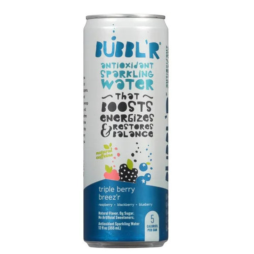 Antioxidant Sparkling Water - triple berry breez'r- 12 fl oz. Cans