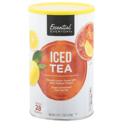 Essential Everyday Iced Tea Mix, Lemon Flavor, Sugar Sweetened